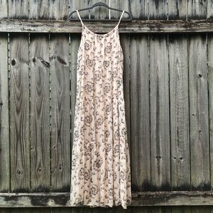 Elena Baldi Silk Blend Tiered Maxi Dress Size S Animal Print Made in Italy